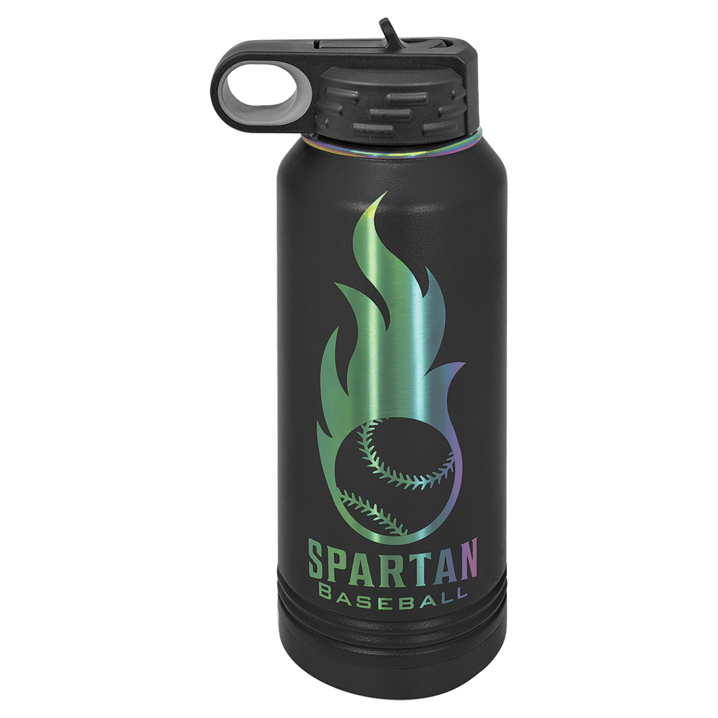Polar Camel 32 oz. Black/Prism Water Bottle