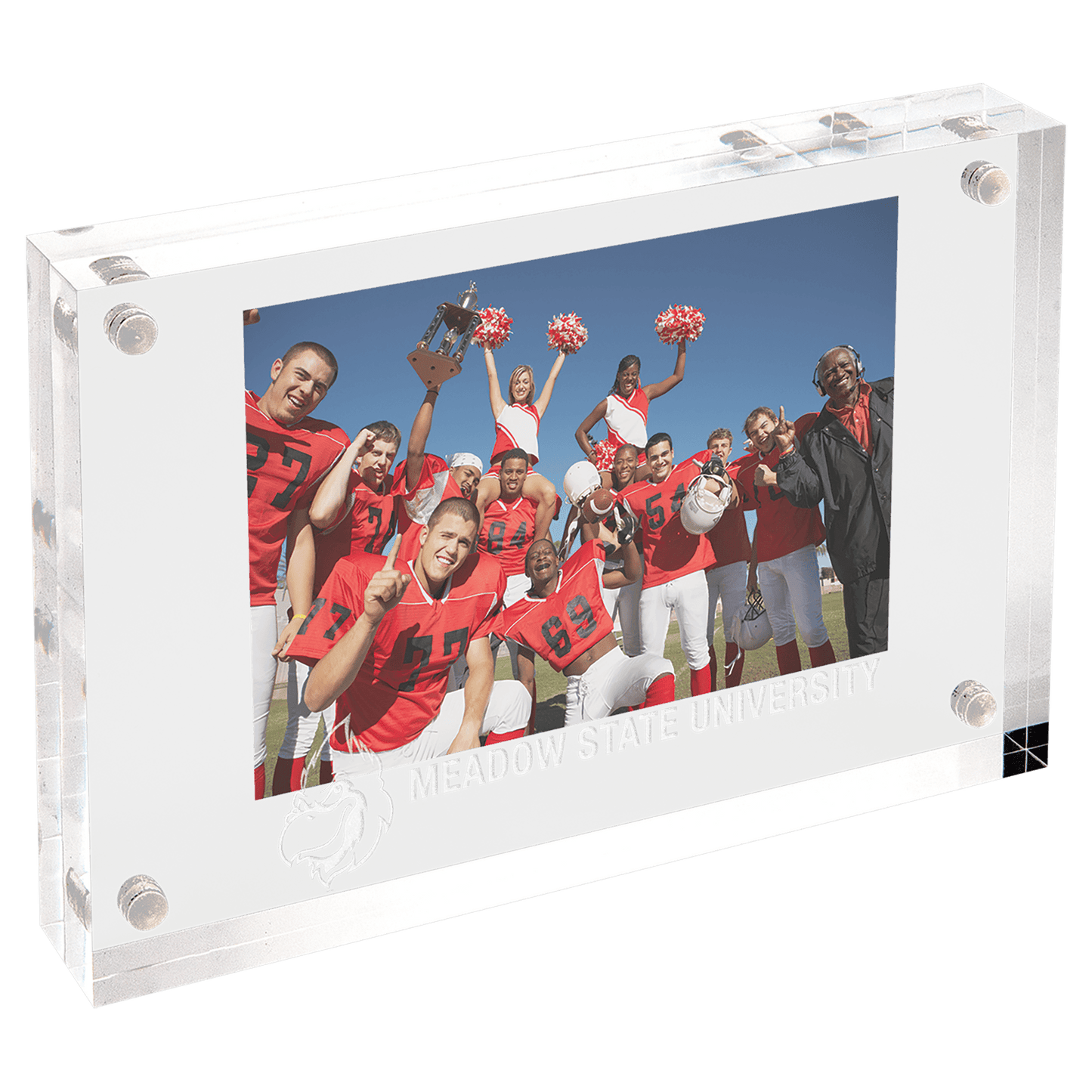 Clear Rectangle Magnetic Acrylic - 4" x 6"