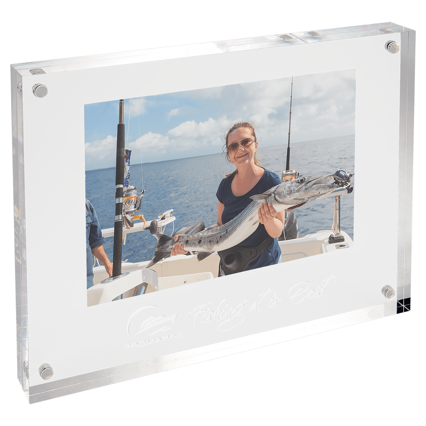 Clear Rectangle Magnetic Acrylic - 8" x 6"