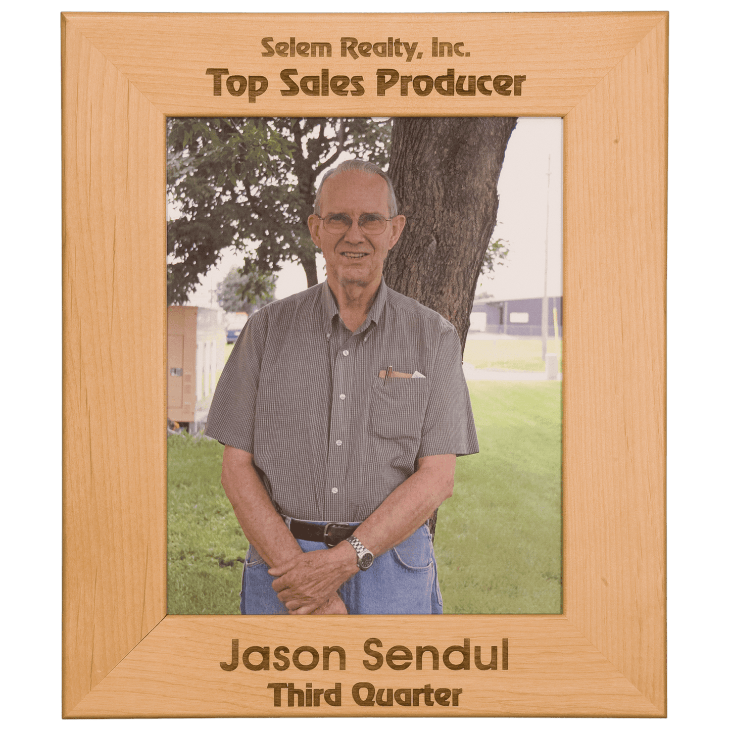 Genuine Red Alder Picture Frame - 8 1/2" x 11"