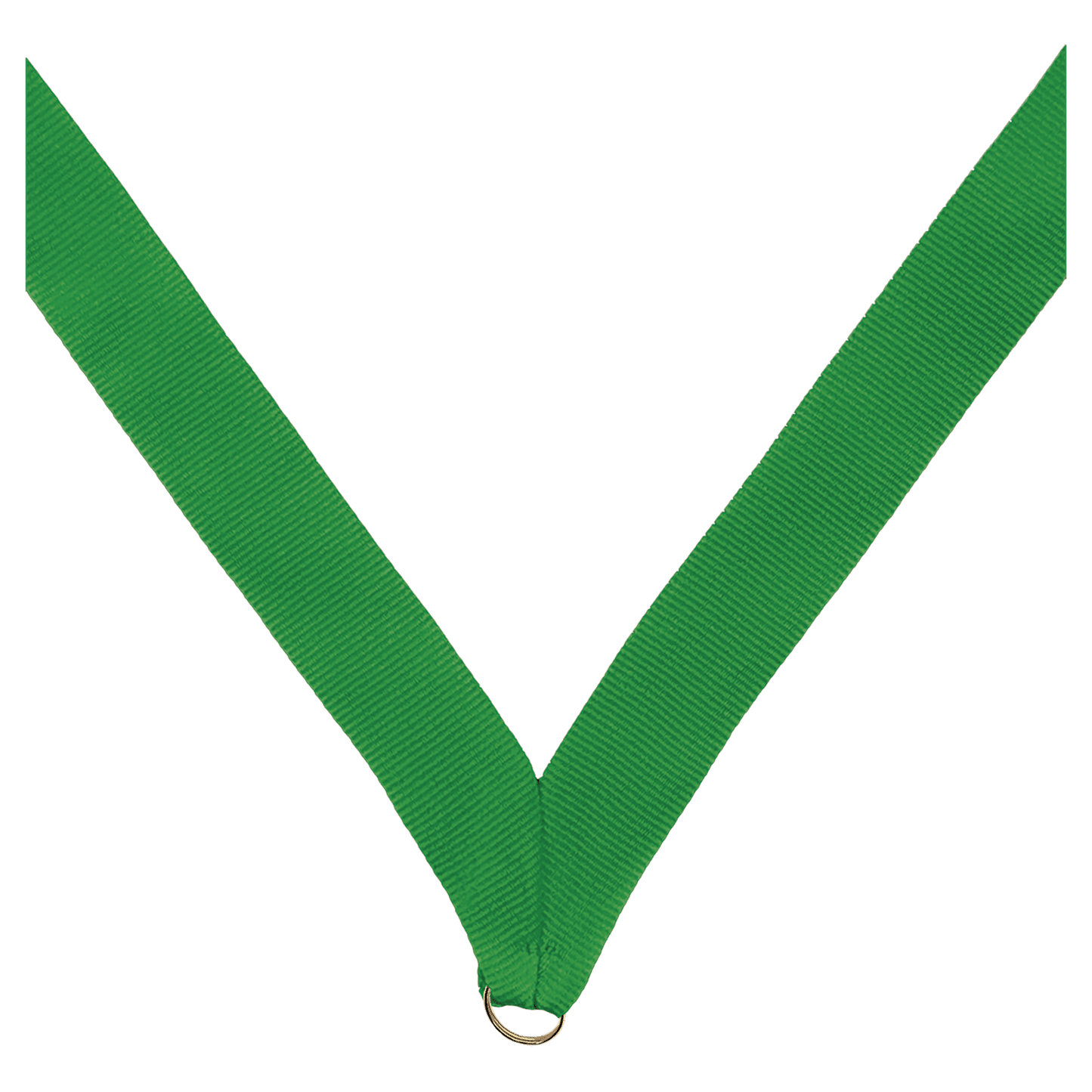 7/8" Green Neck Ribbon without Snap Clip