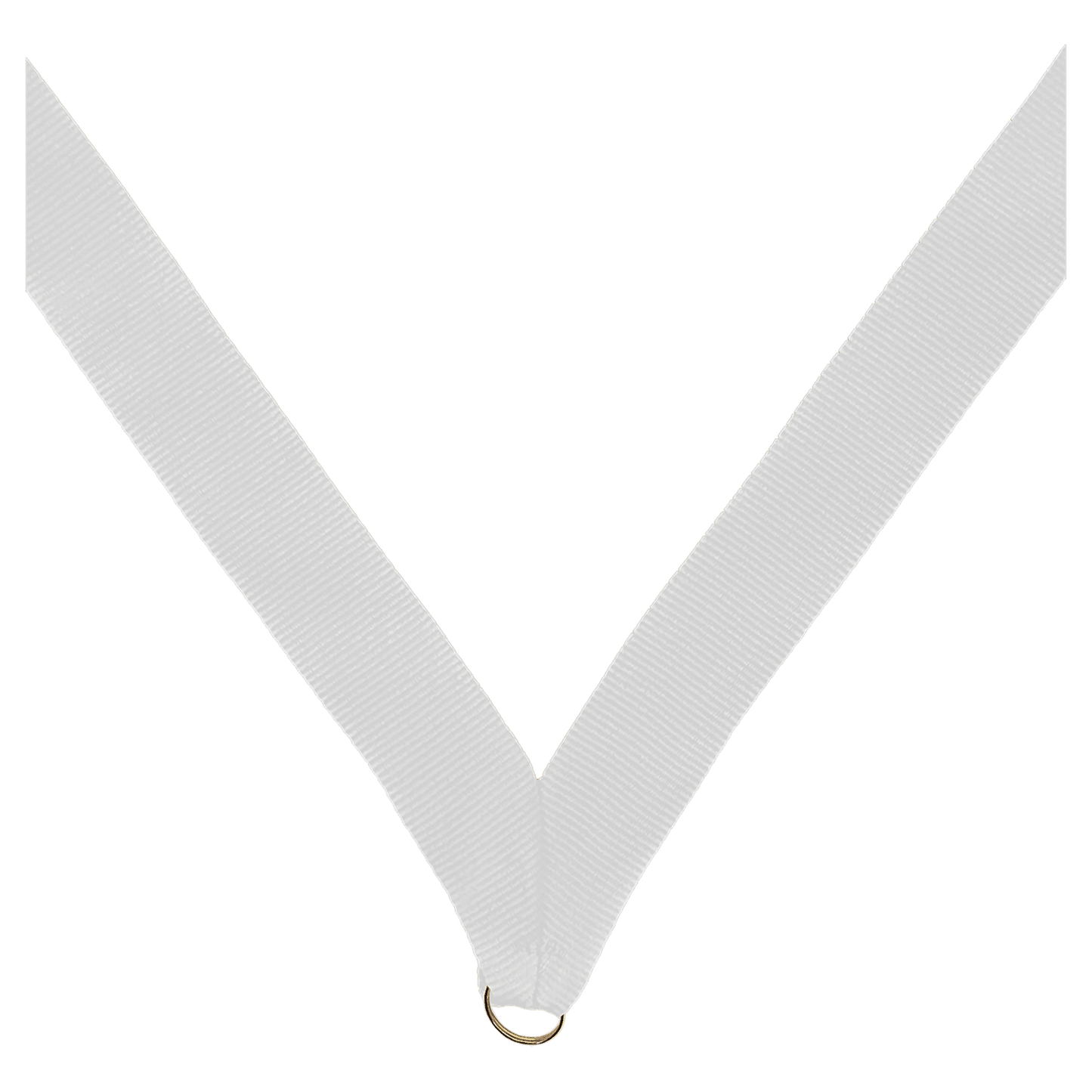7/8" White Neck Ribbon without Snap Clip
