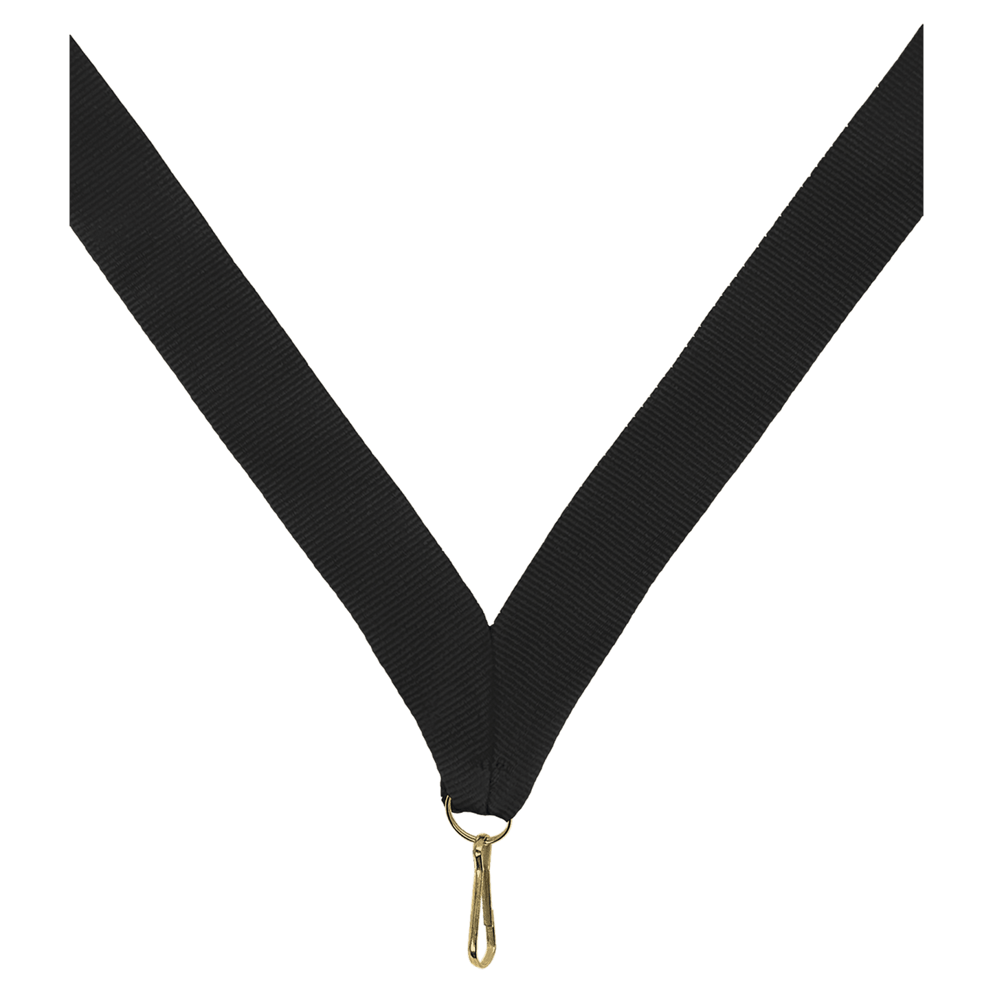 7/8" Black Neck Ribbon with Snap Clip