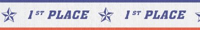 1 1/2" 1st Place Sport Neck Ribbon with Snap Clip