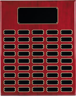 Plate Rosewood Piano Finish Completed Perpetual Plaque - 45
