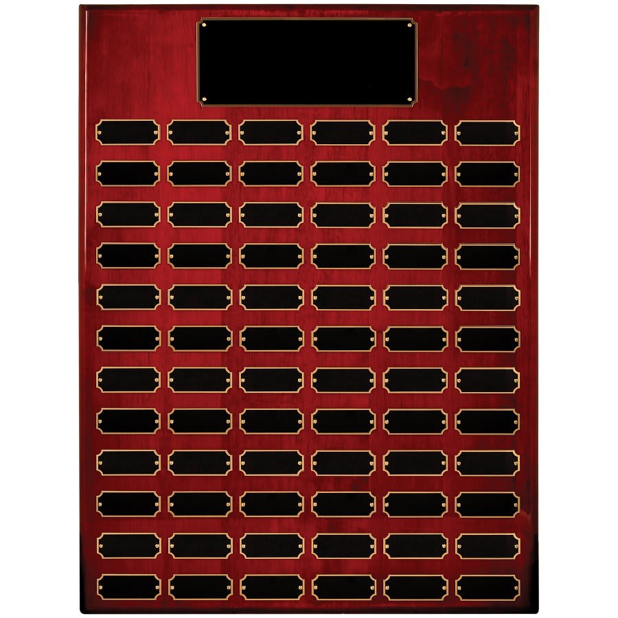 Plate Rosewood Piano Finish Completed Perpetual Plaque - 72