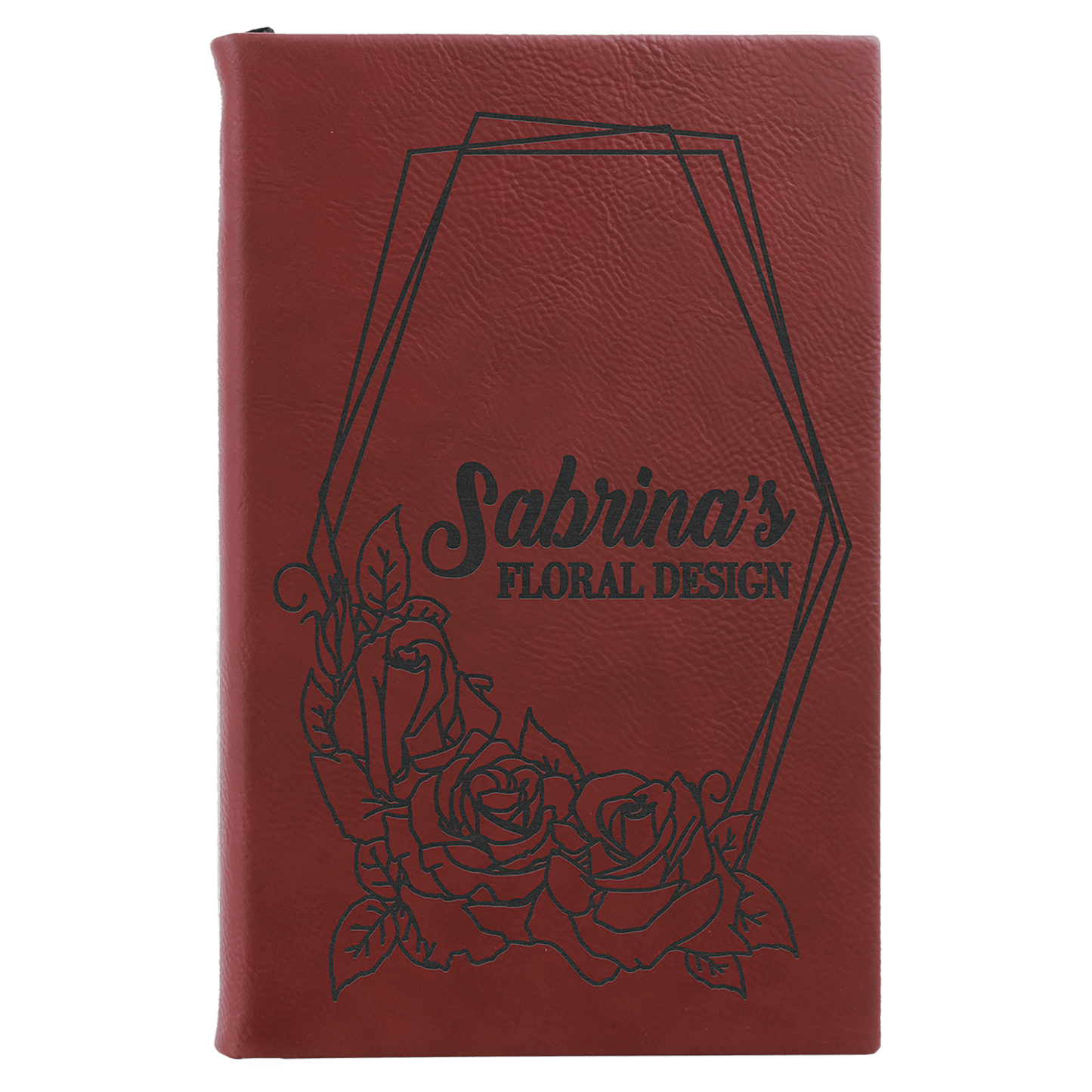 5 1/4" x 8 1/4" Leatherette Sketch Book with Unlined Notepad