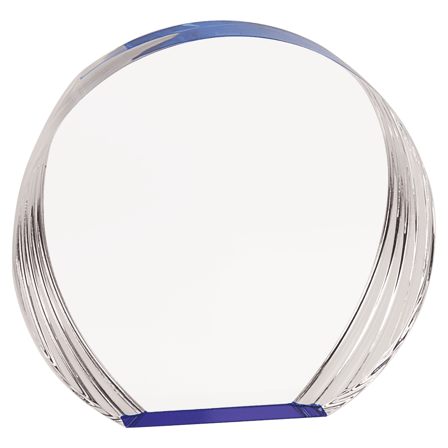 Blue Round Acrylic - 5 3/8" x 5"