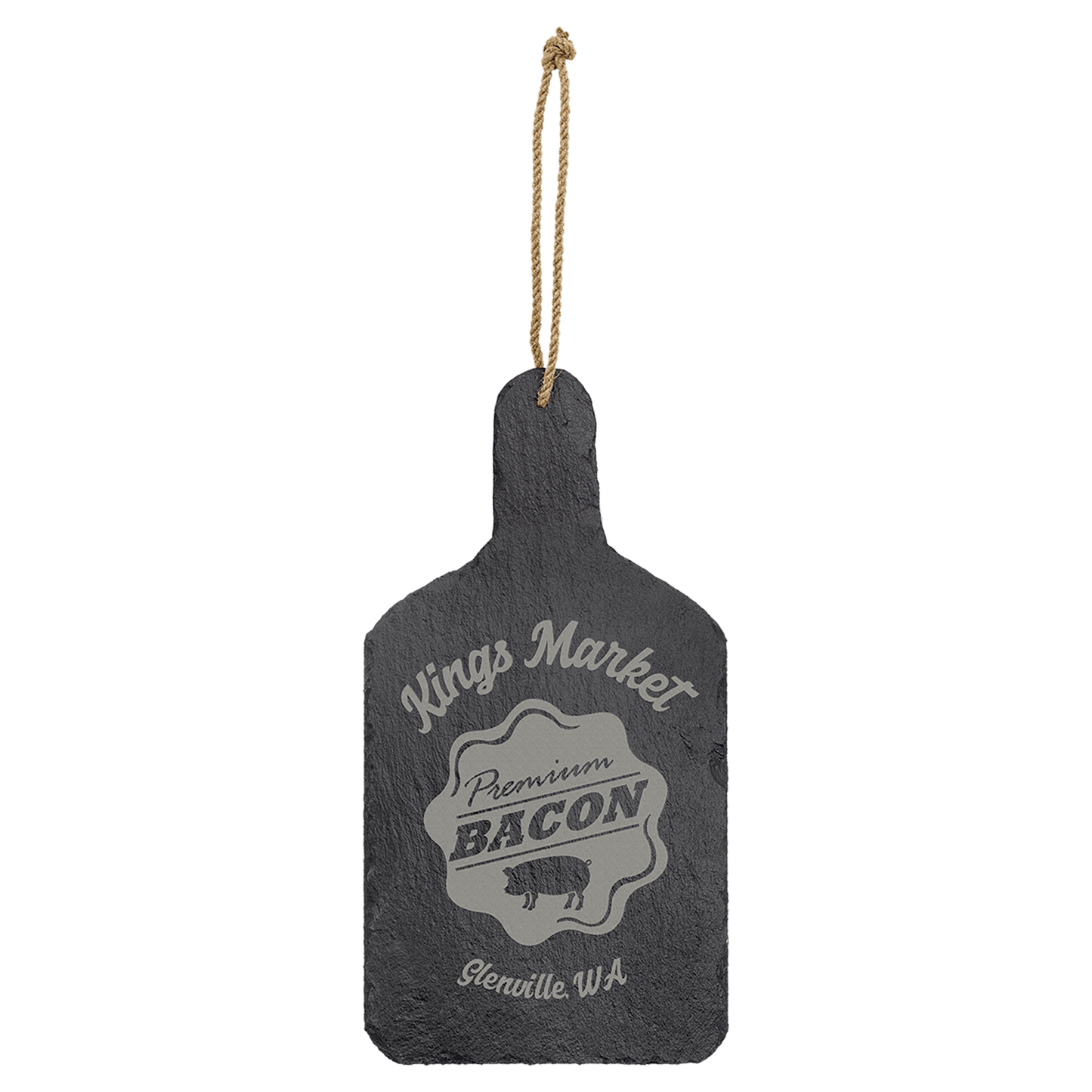 Rectangle Slate Cutting Board with Hanger String - 13 1/2" x 7"
