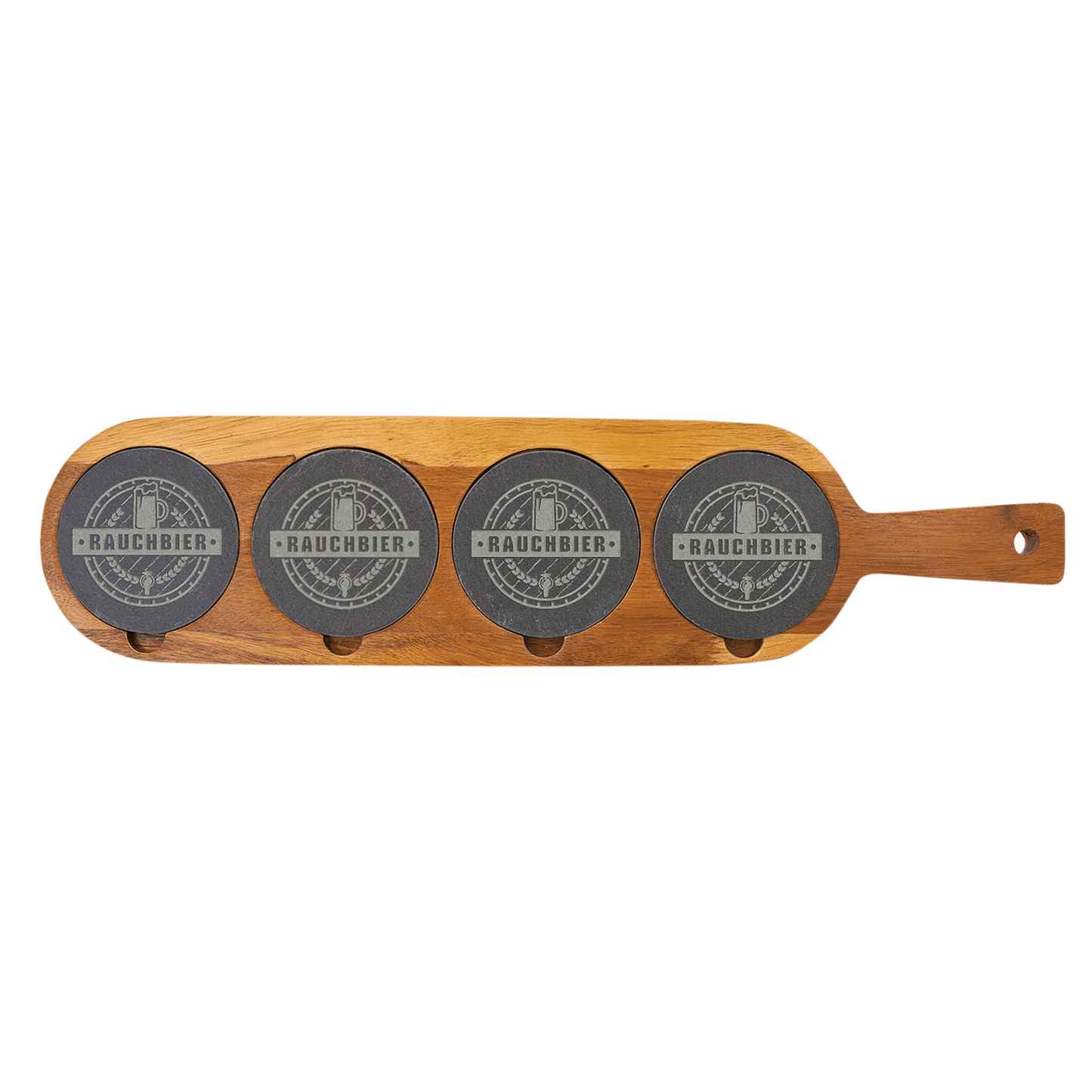 Acacia Wood/Slate Serving Board - 18 1/2" x 4 1/4"