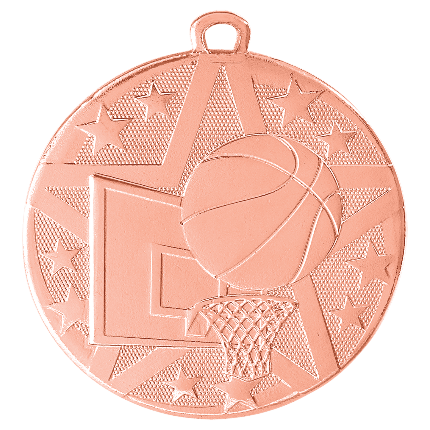 2" Bronze Superstar Basketball Medal