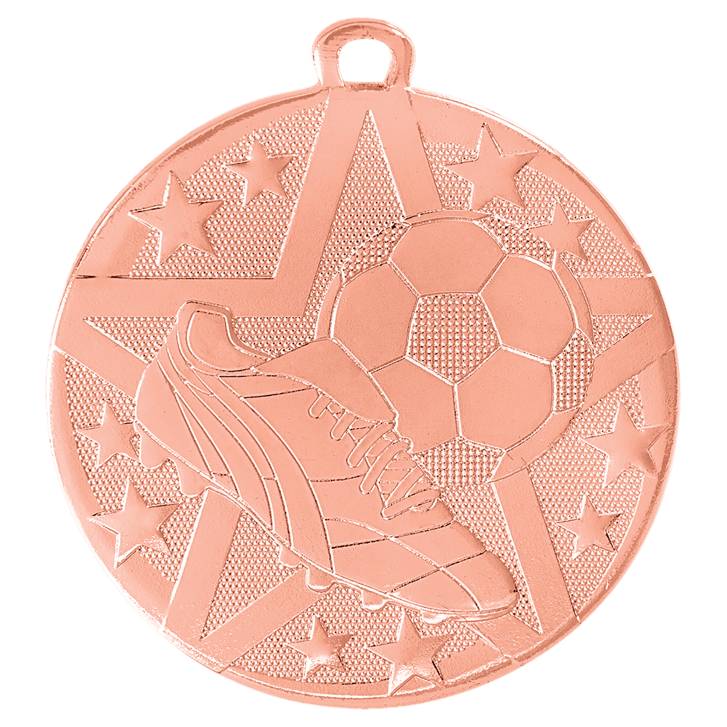 Bronze Superstar Soccer Medal - 2"