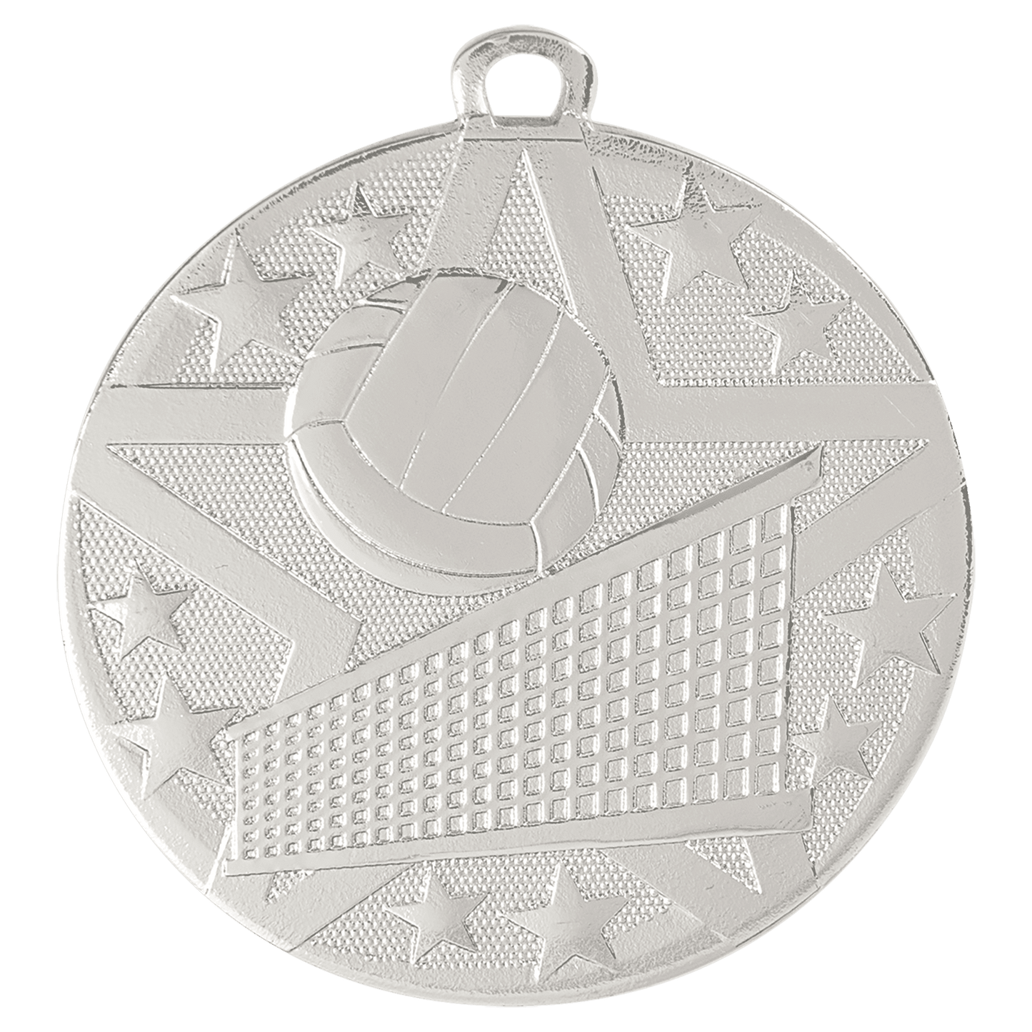 Silver Superstar Volleyball Medal - 2"