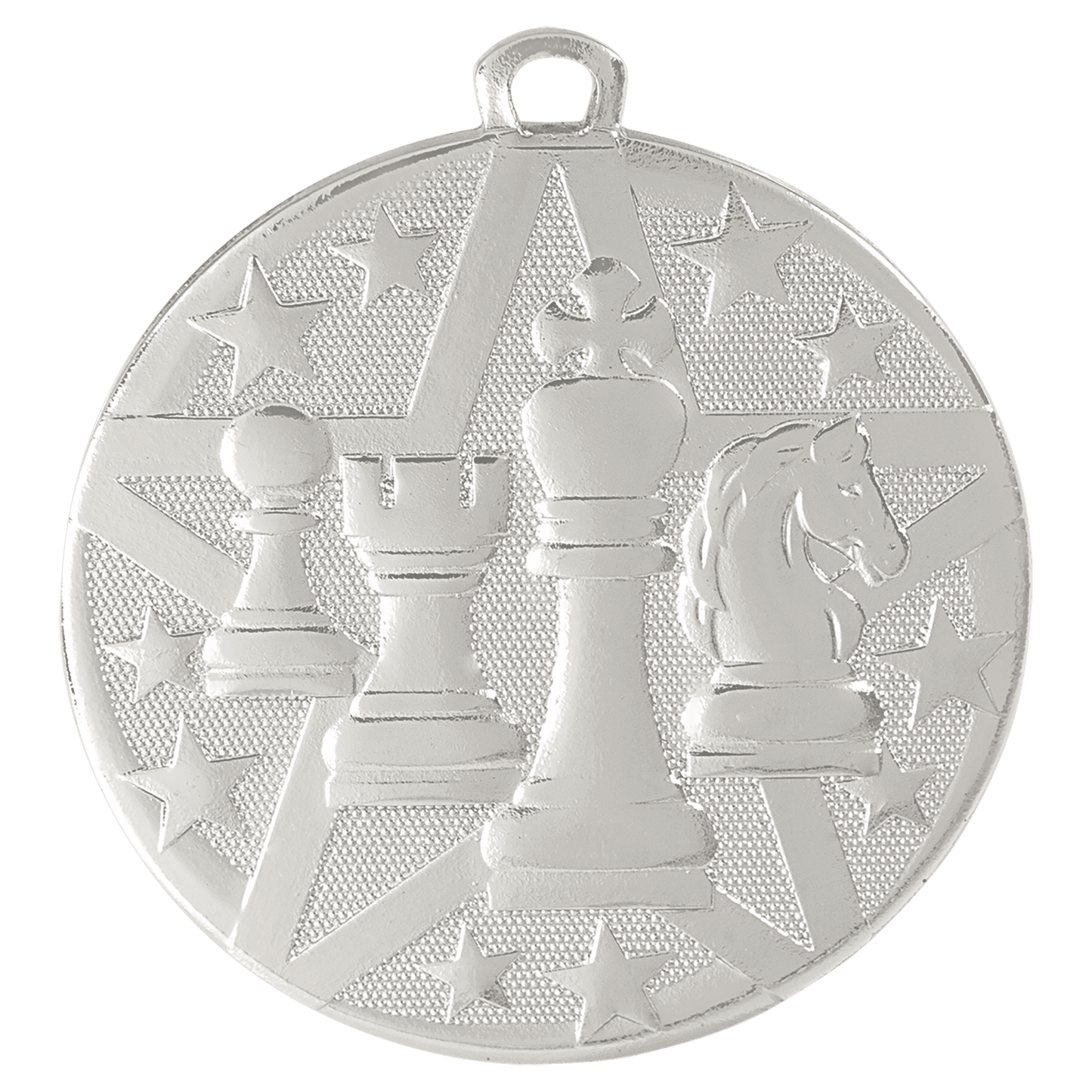 Silver Superstar Chess Medal - 2"