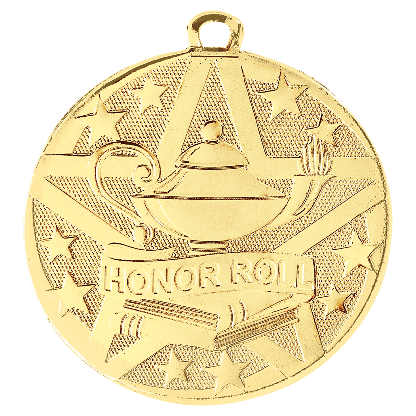Gold Superstar Honor Roll Medal - 2"
