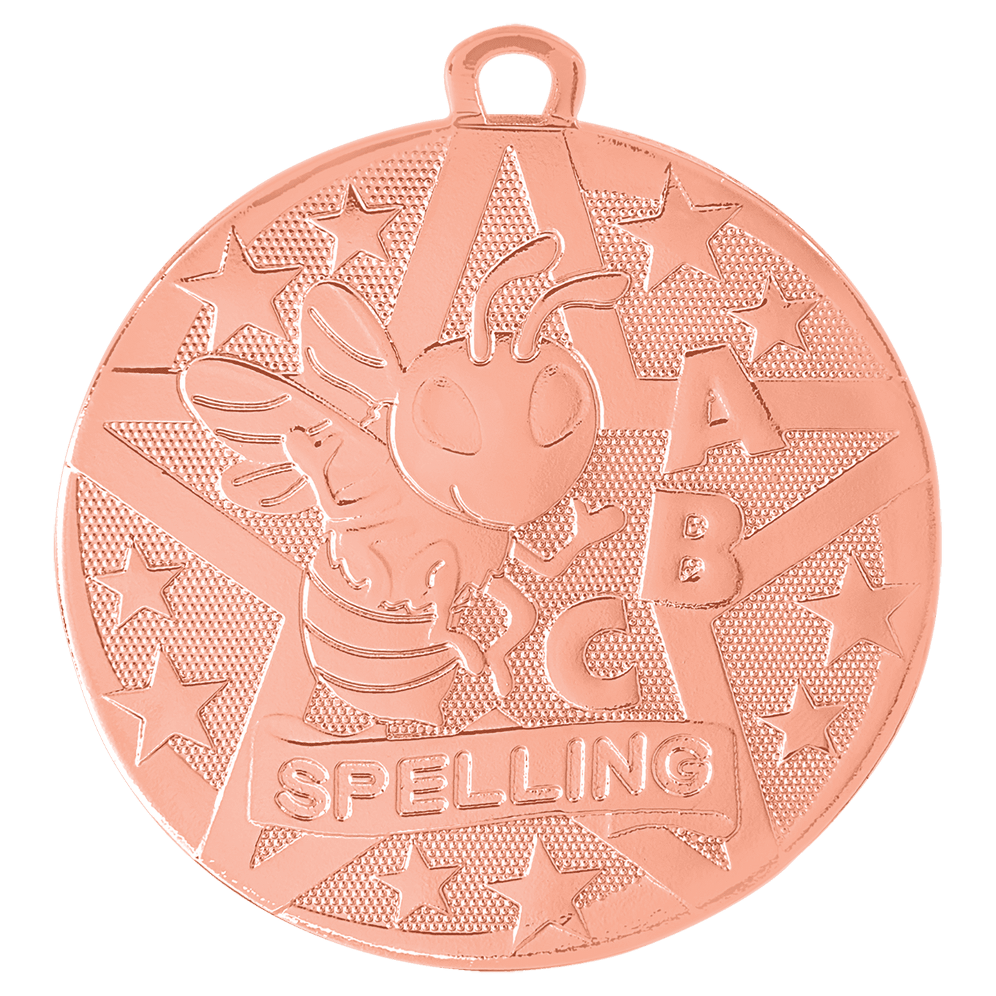2" Bronze Superstar Spelling Medal