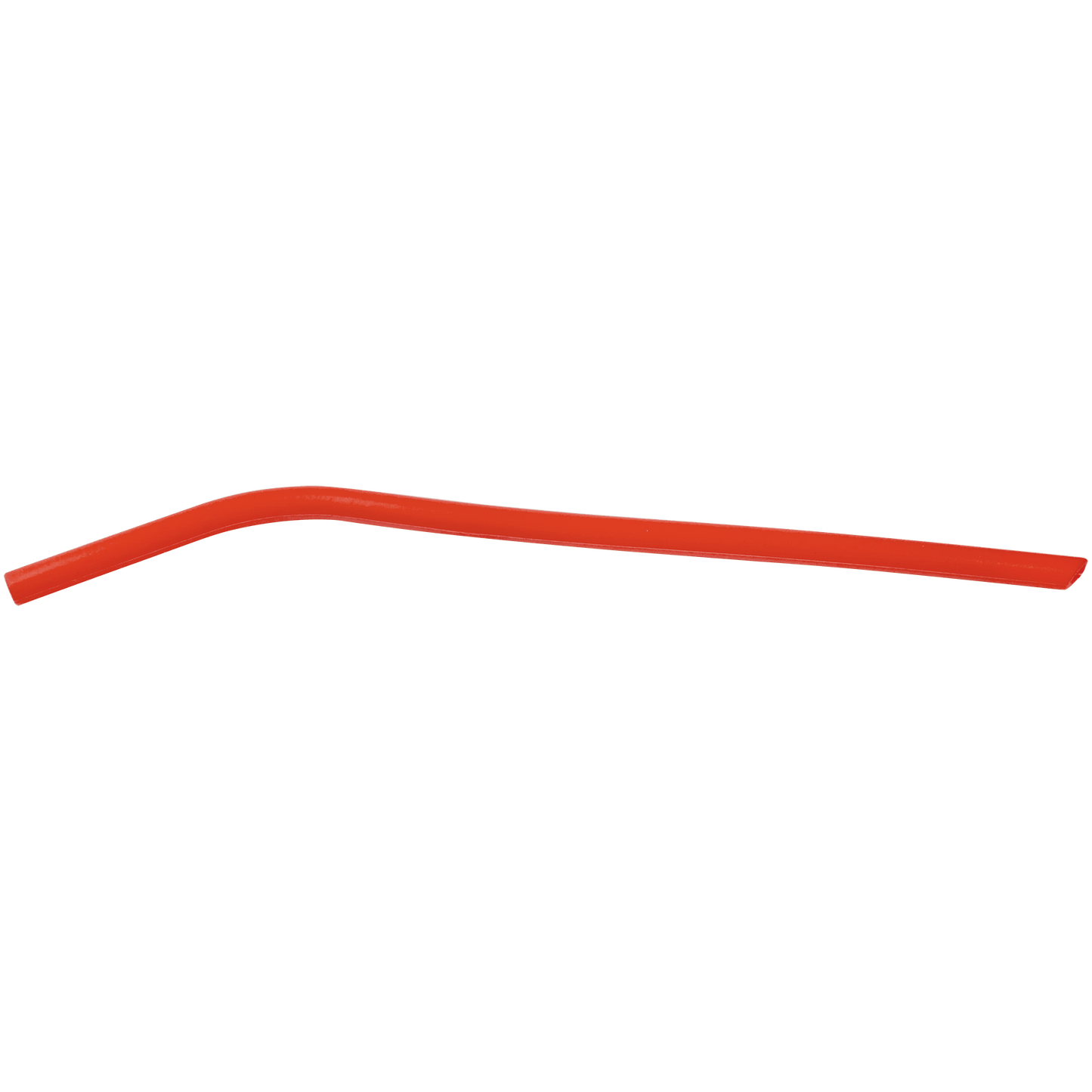 10" Red Small Silicone Straw
