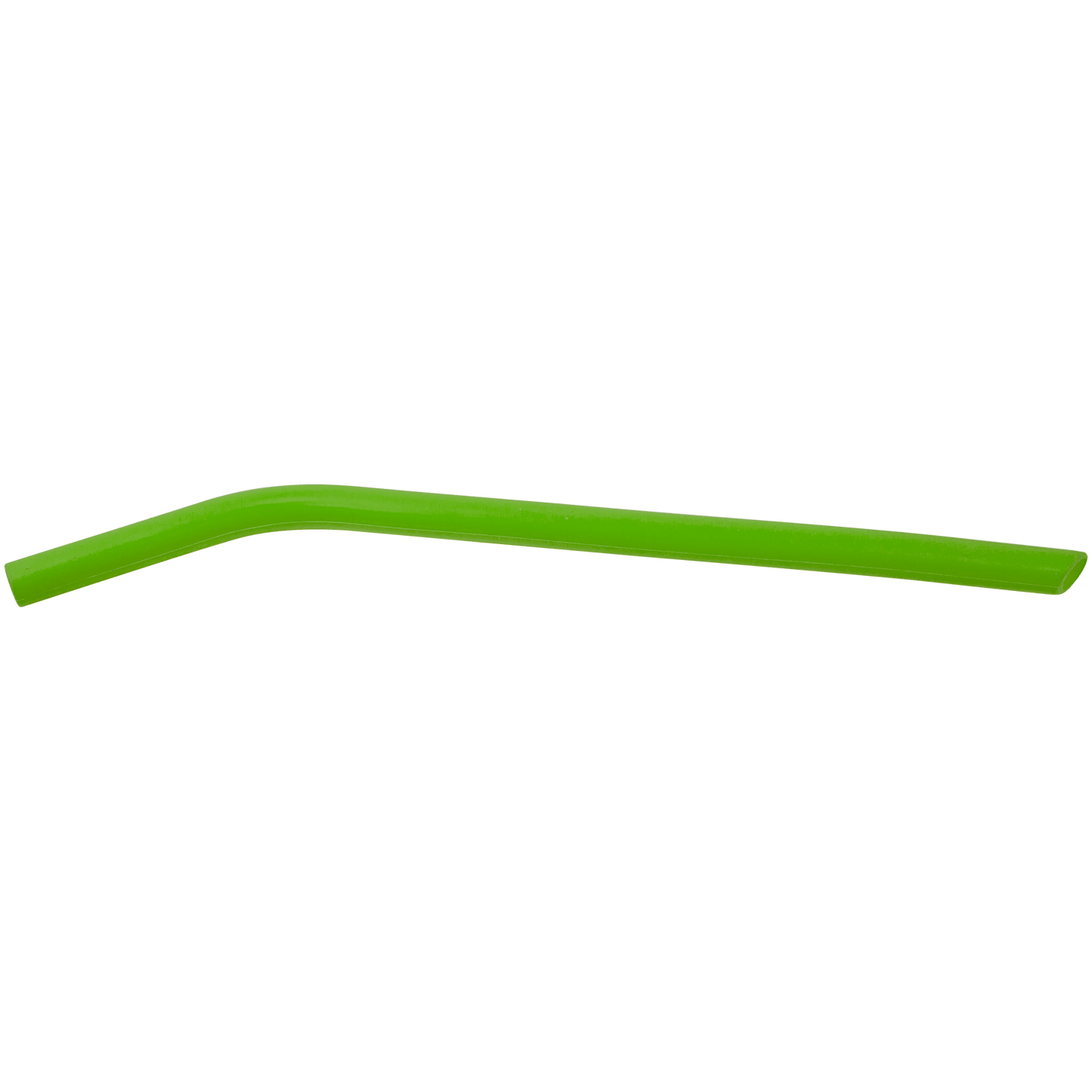 10" Green Large Silicone Straw