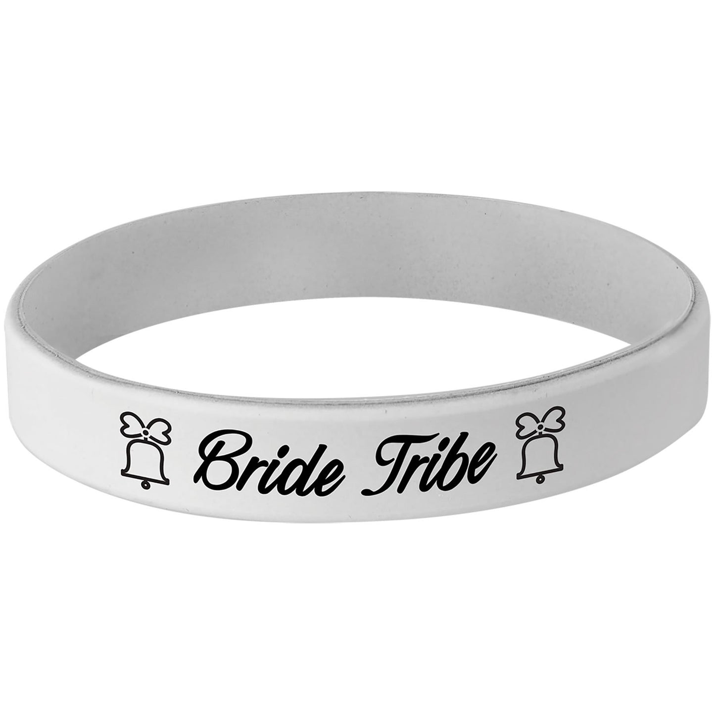 White/Black Engravable Bracelet - 4 1/8"