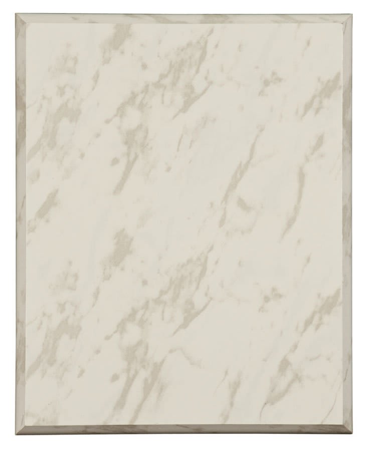 5" x 7" Value White Marble Finish Plaque