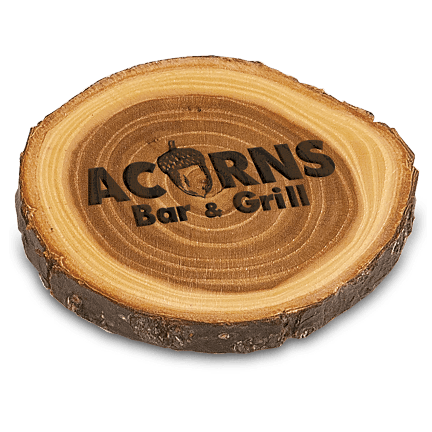 Old West Log Elmwood Coaster - 4"