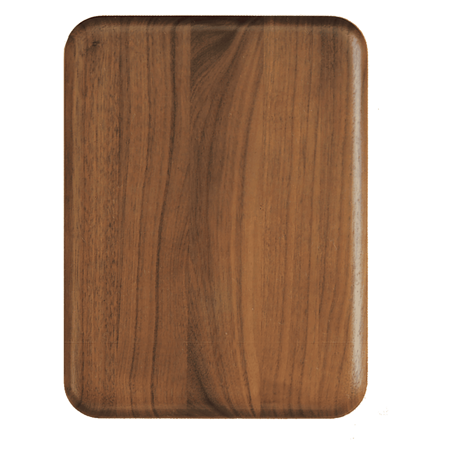 10 1/2"x 13" Walnut Airflyte Plaque with Rounded Corners