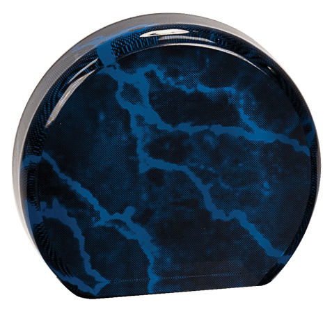 Blue Marble Acrylic Circle - 3 1/2"
