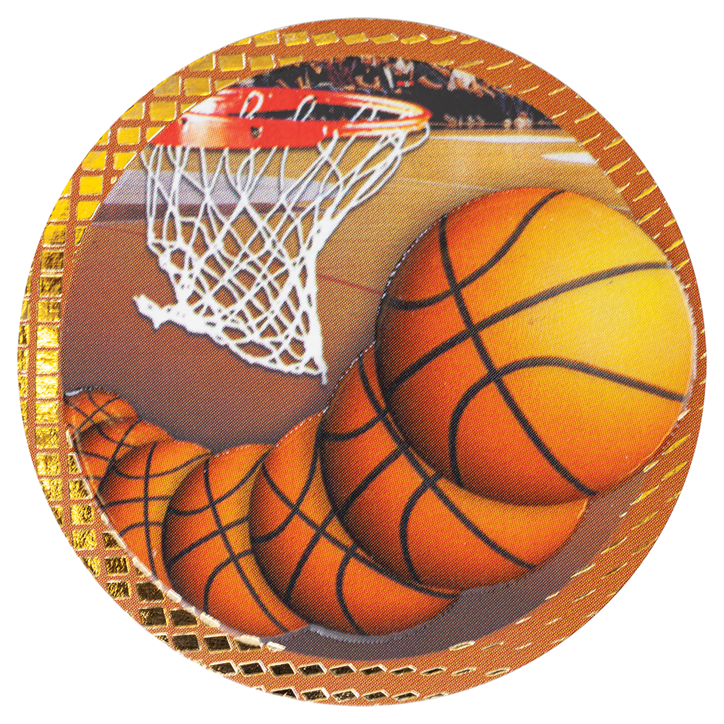 2" Basketball Dazzle Insert