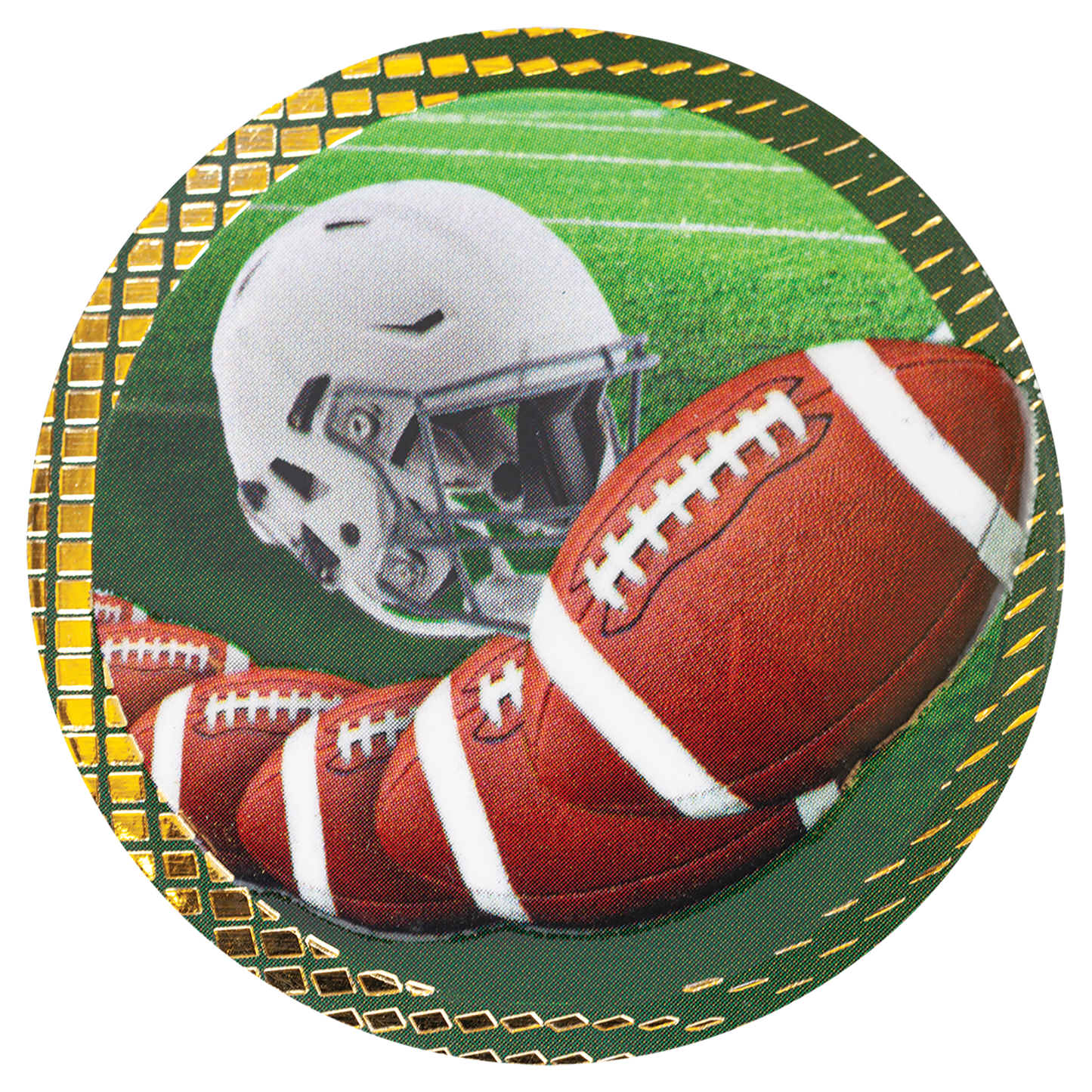 2" Football Dazzle Insert