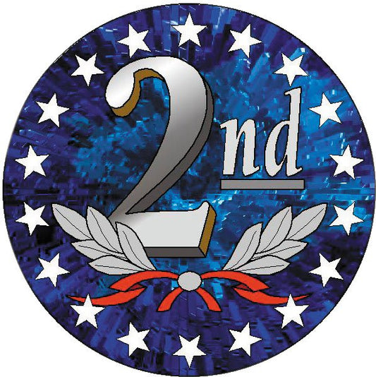 2" Full Color Second Place Mylar Insert