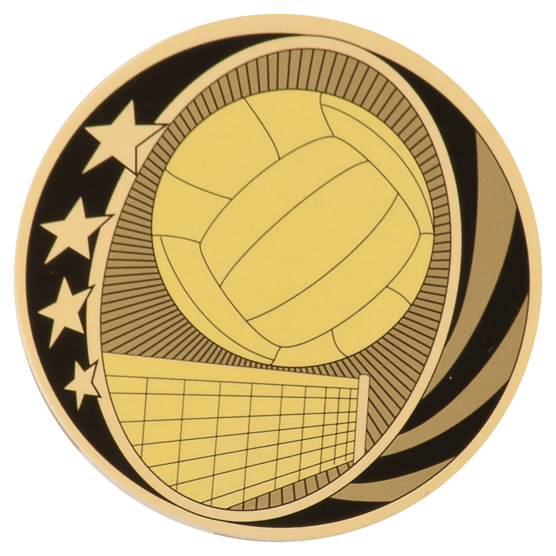 2" MidNite Star Volleyball Mylar Insert