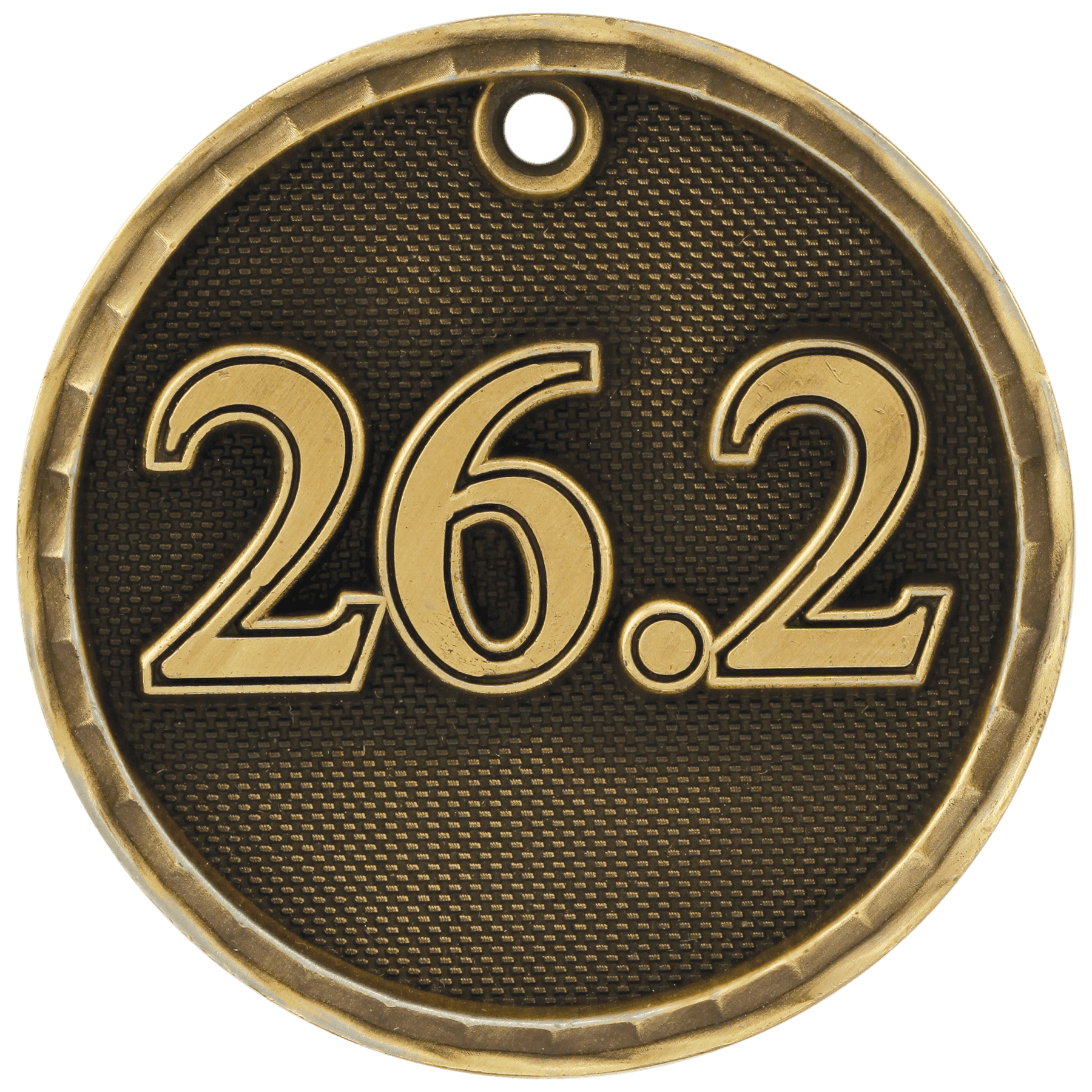 Antique Gold 3D Marathon Medal - 2"