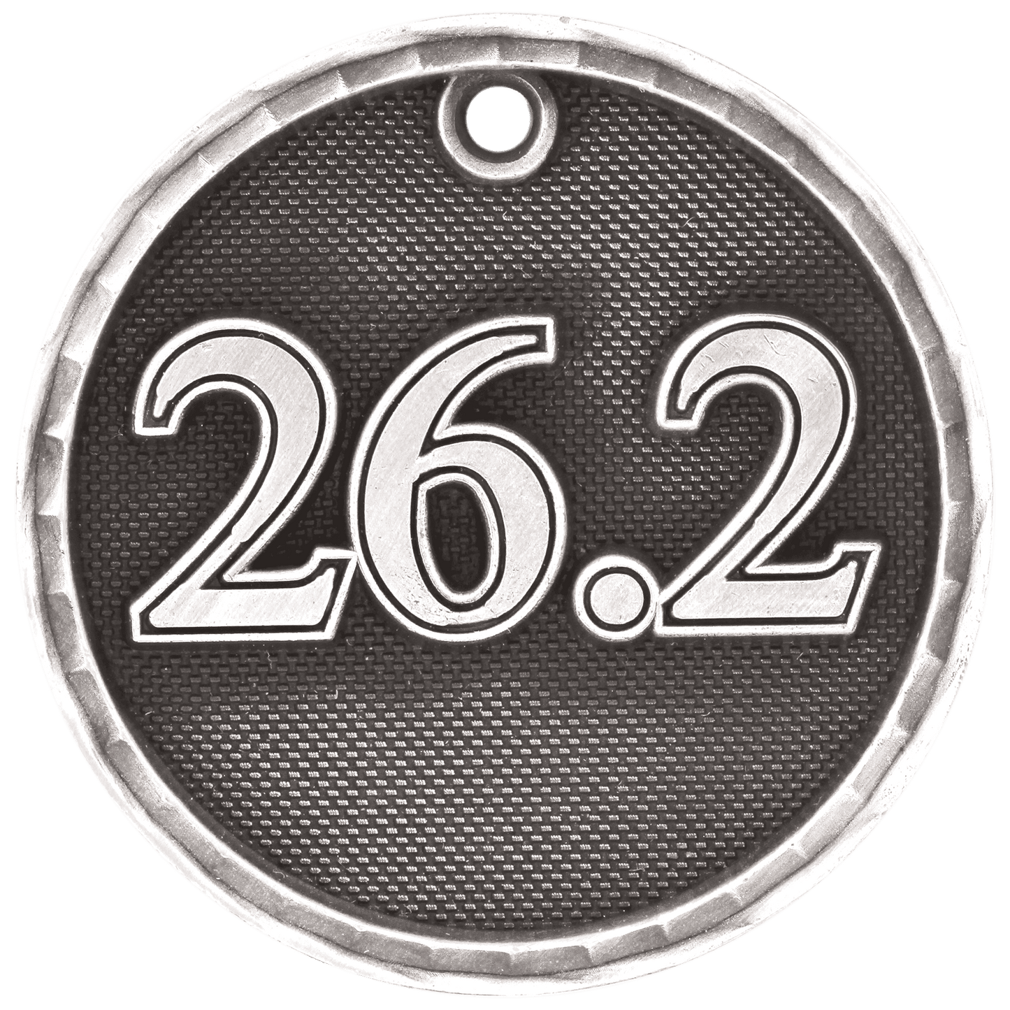 Antique Silver 3D Marathon Medal - 2"