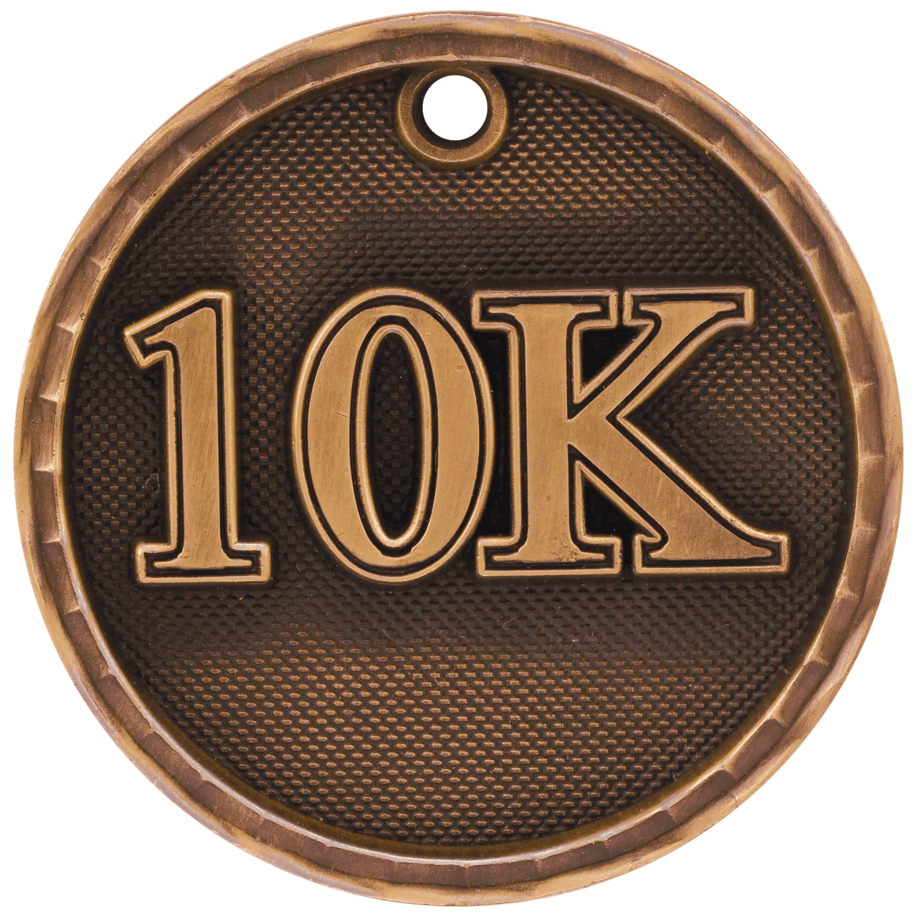 Antique Bronze 3D 10K Medal - 2"