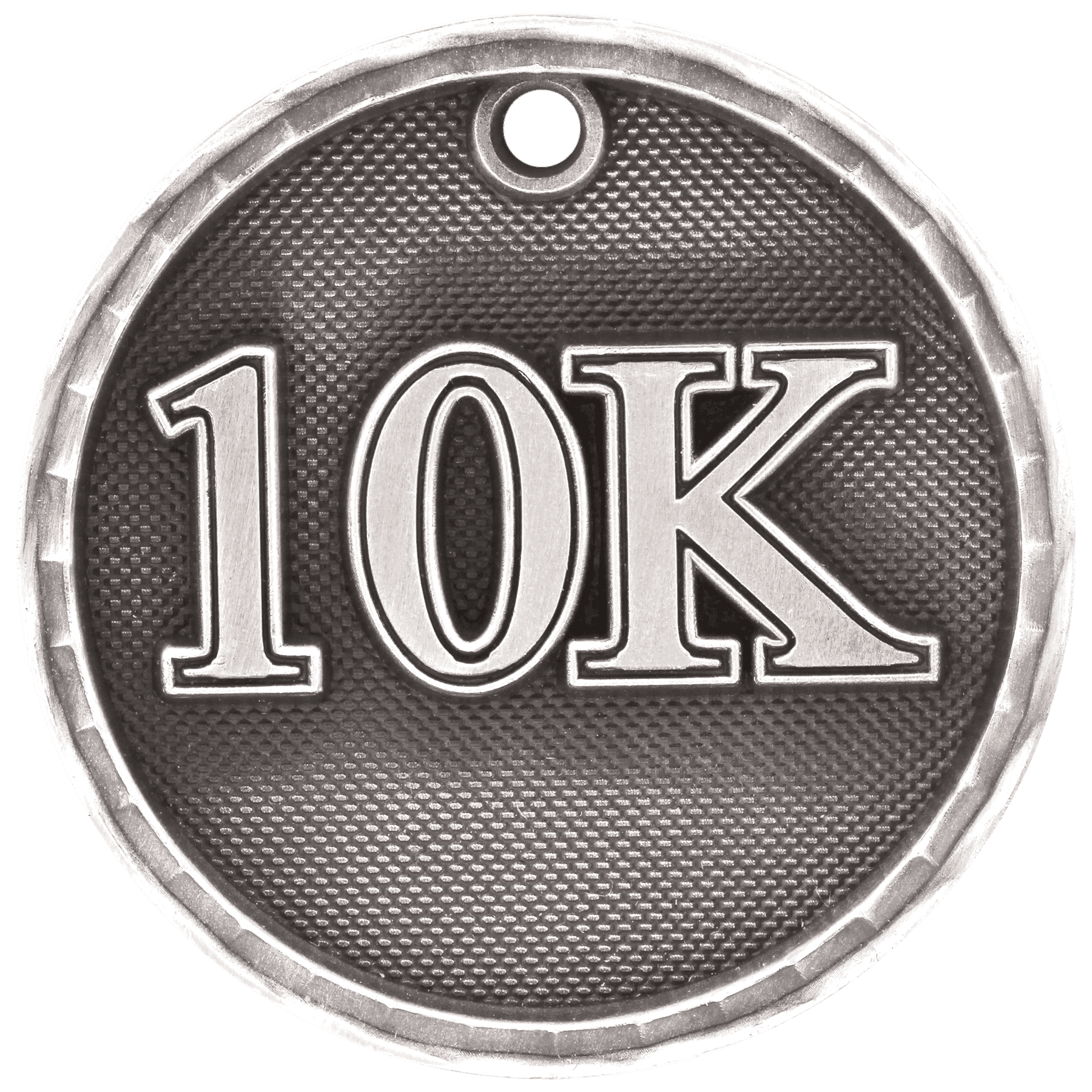 2" Antique Silver 3D 10K Medal