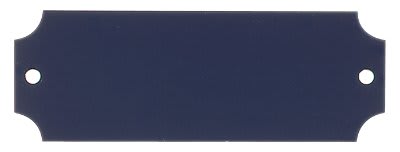 2 1/2" x 7/8" Laserable Black Brass Perpetual Plate