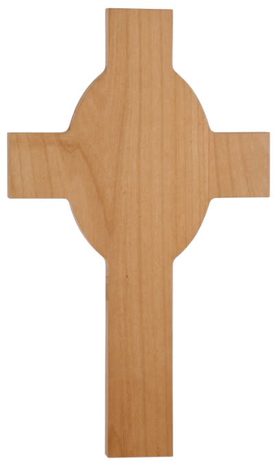 Red Alder Cross - 8" x 13 5/8"