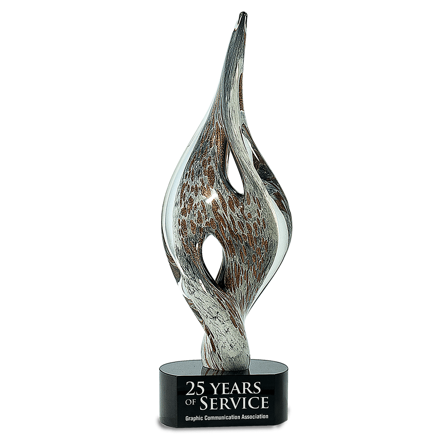 Spire Twist Art Glass - 15"