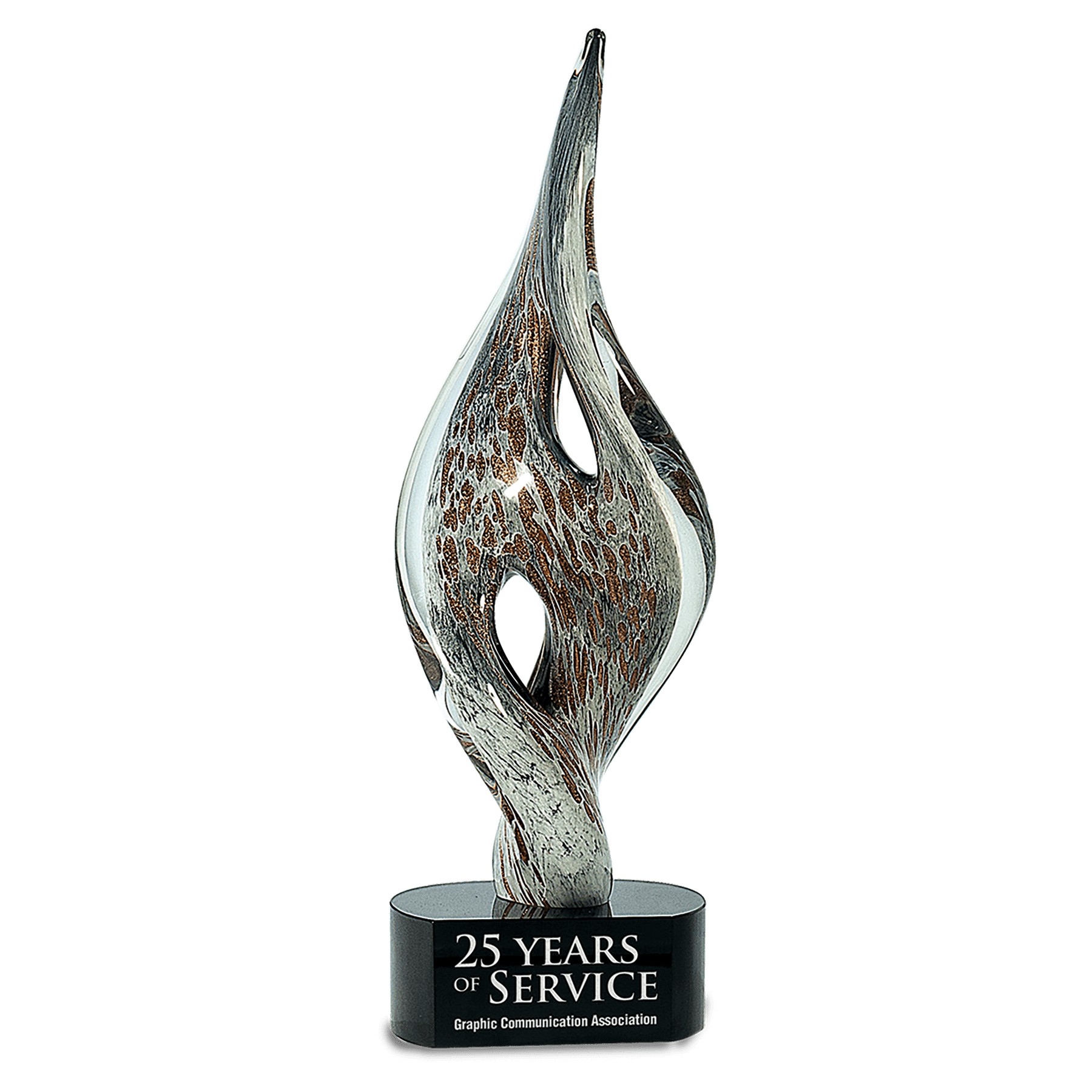 Spire Twist Art Glass - 15"