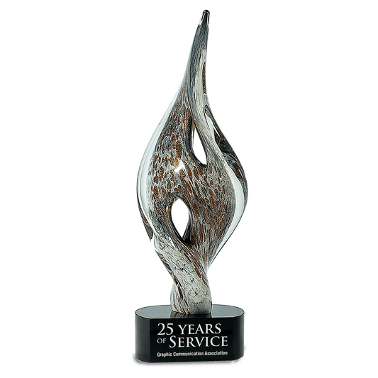 Spire Twist Art Glass - 15"