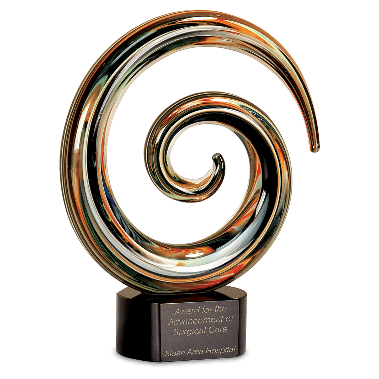 Swirl Art Glass - 9 1/4"