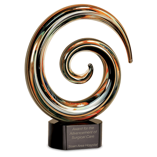 Swirl Art Glass - 9 1/4"