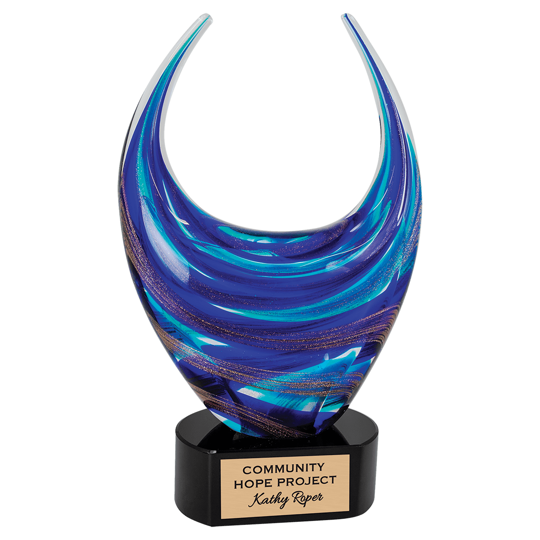 Blue/Gold Dual Rising - 12"