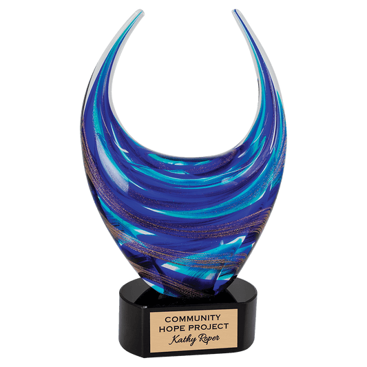 Blue/Gold Dual Rising - 12"