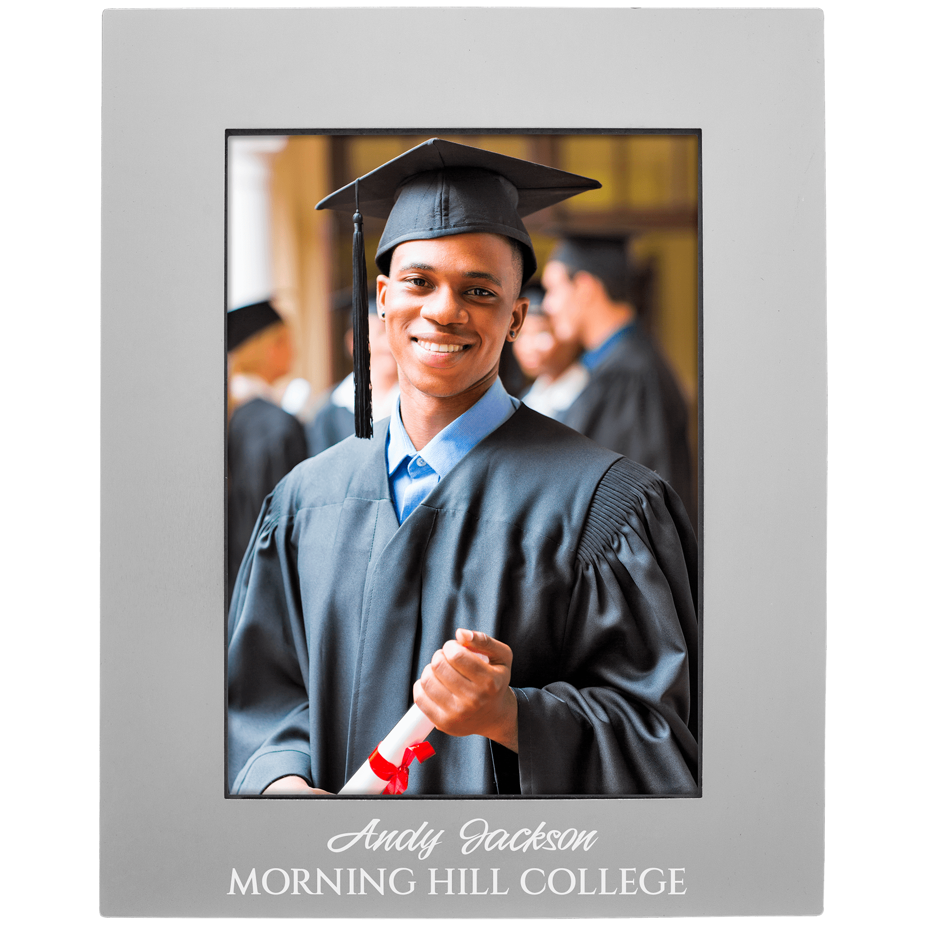 Gray Aluminum Photo Frame - 5" x 7"
