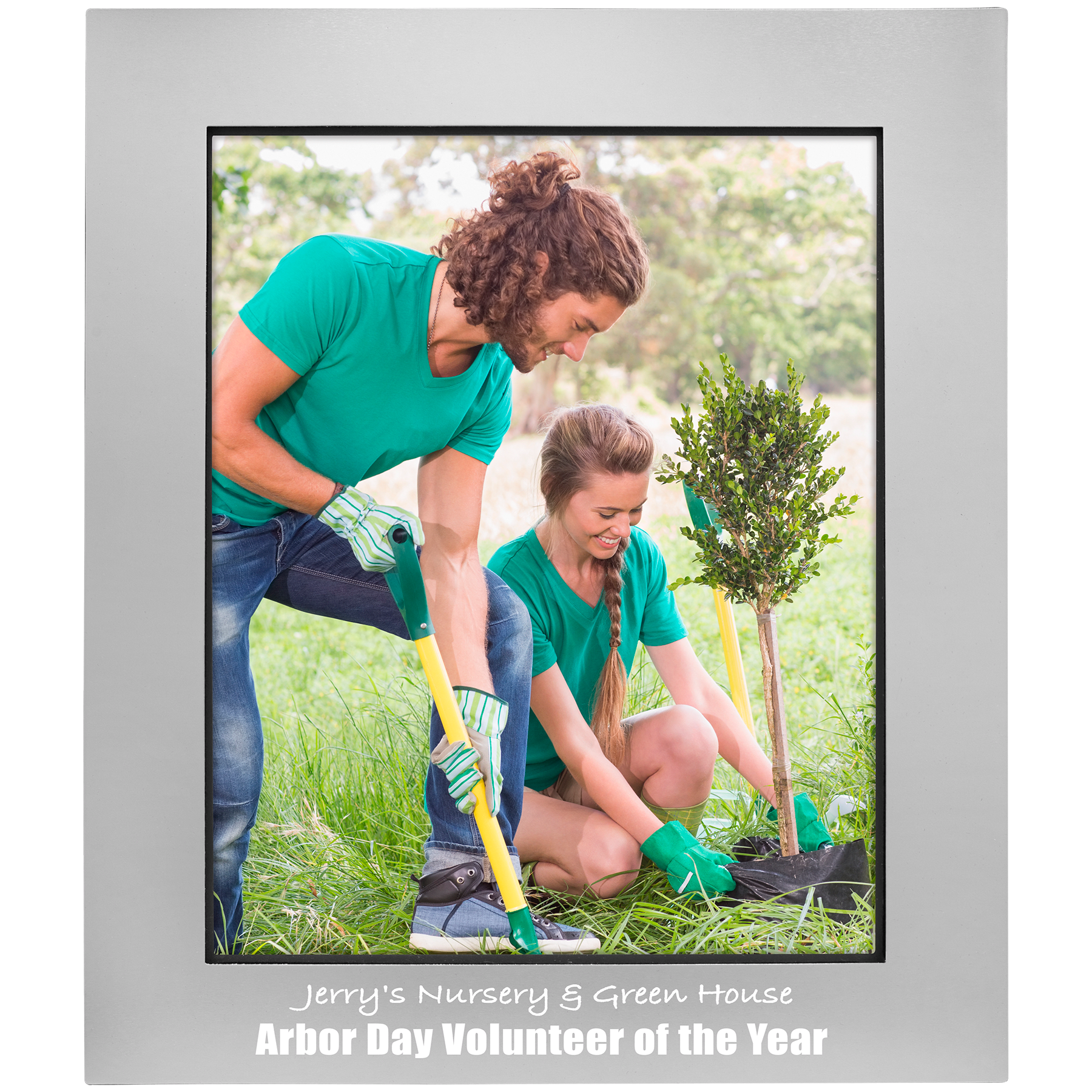 Gray Aluminum Photo Frame - 8" x 10"