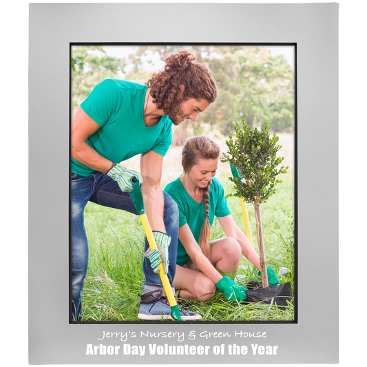 Gray Aluminum Photo Frame - 8" x 10"