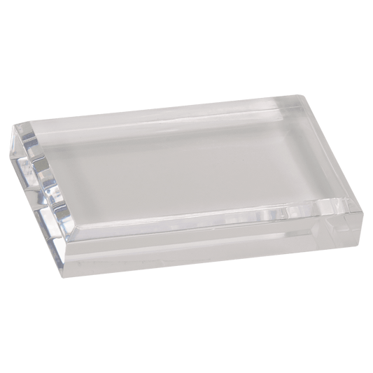 Clear Acrylic Paperweight - 4" x 2 1/2"