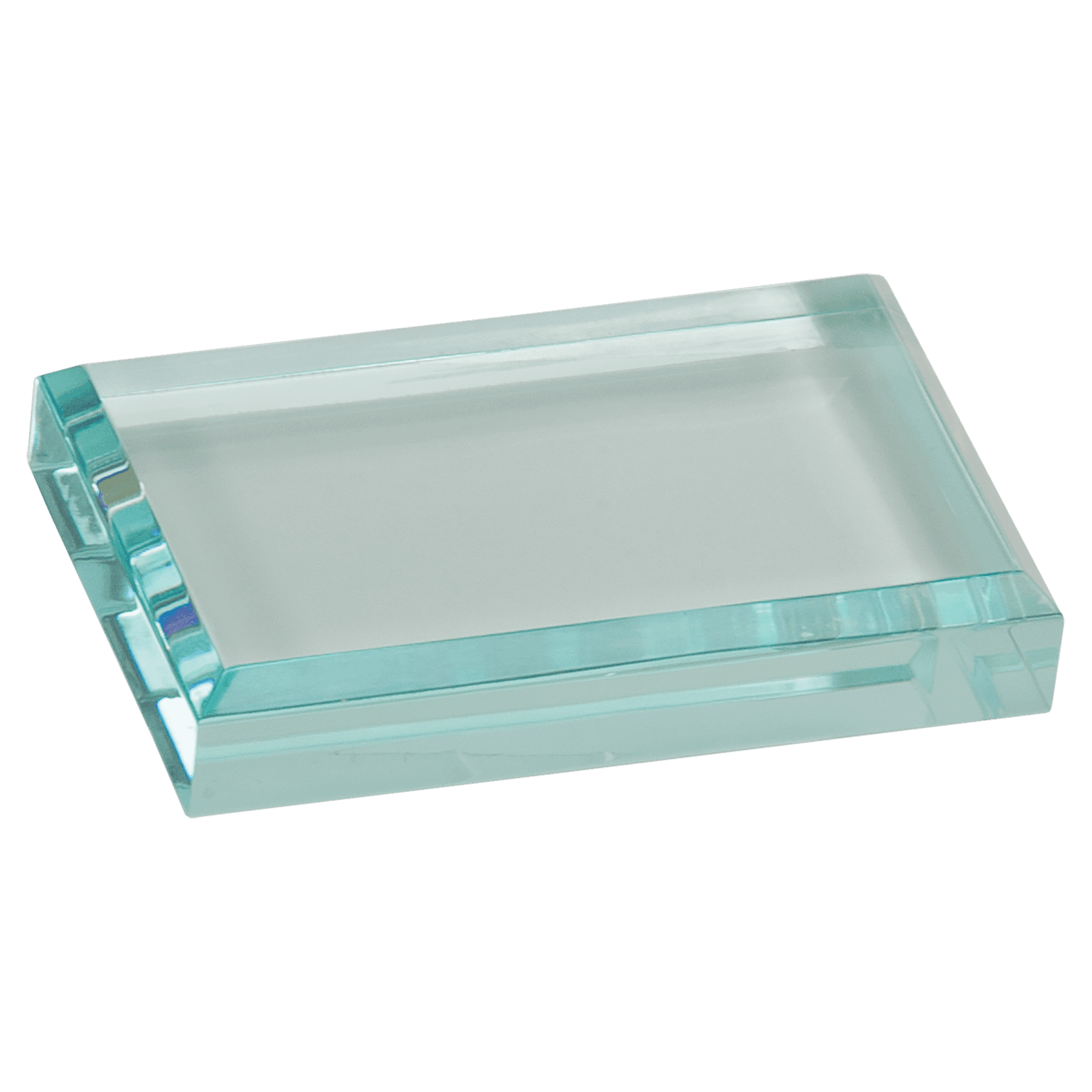 Jade Acrylic Paperweight - 4" x 2 1/2"