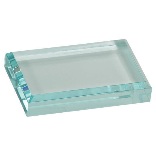 Jade Acrylic Paperweight - 4" x 2 1/2"